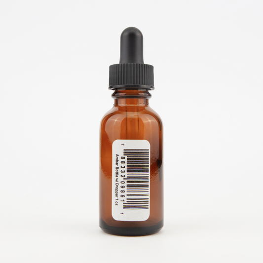 Amber Bottle w/ Dropper Image 1