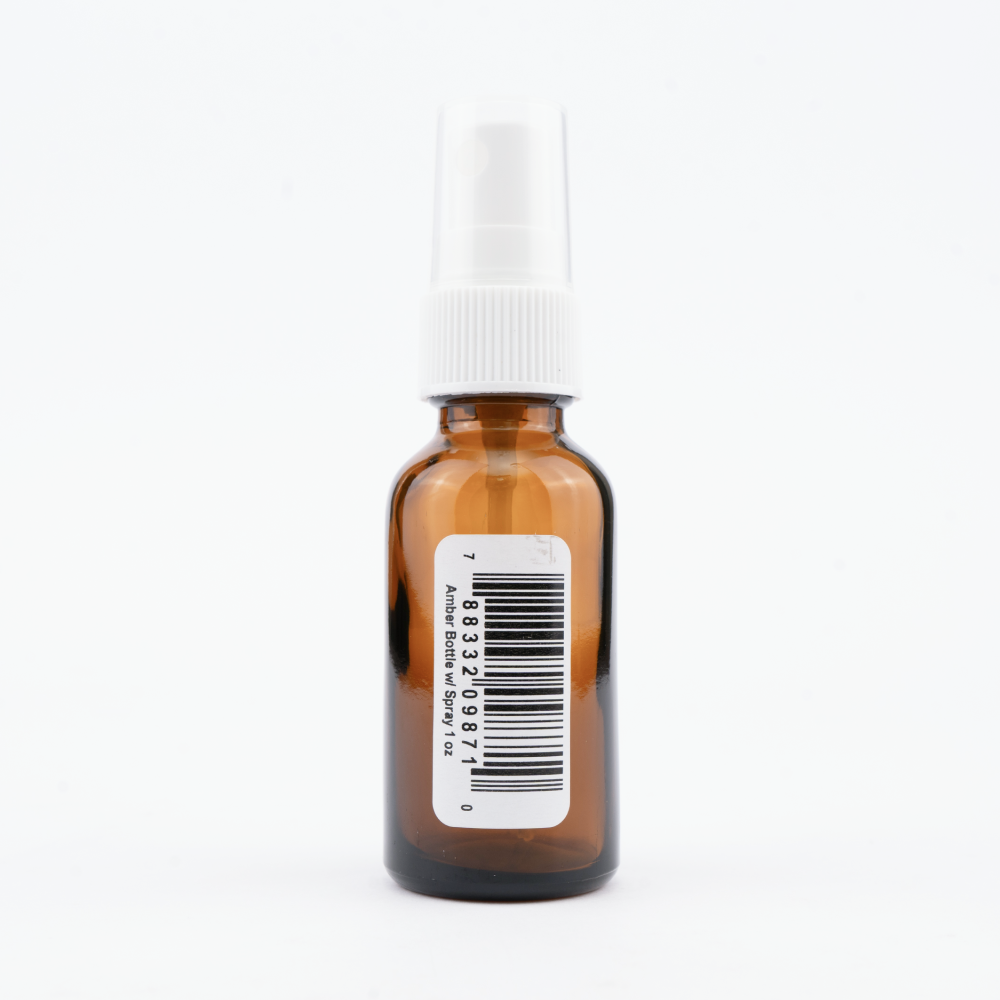 Amber Bottle w/ Spray Top Image 1