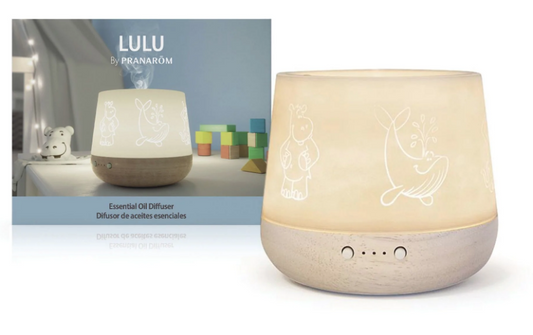 Lulu Diffuser | Children's diffuser with wood base featuring whimsical animal design Image 1