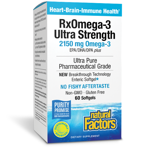 RxOmega-3 Ultra Strength | 2,150mg EPA/DHA/DPA Enteripure Image 1