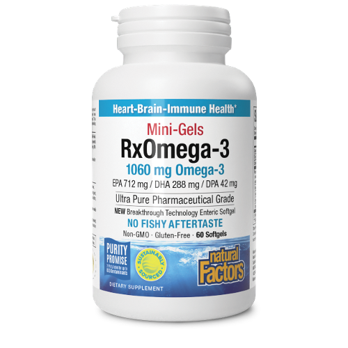 RxOmega3 Mini-Gels 1,060mg EPA/DHA/DPA Enteripure Image 1
