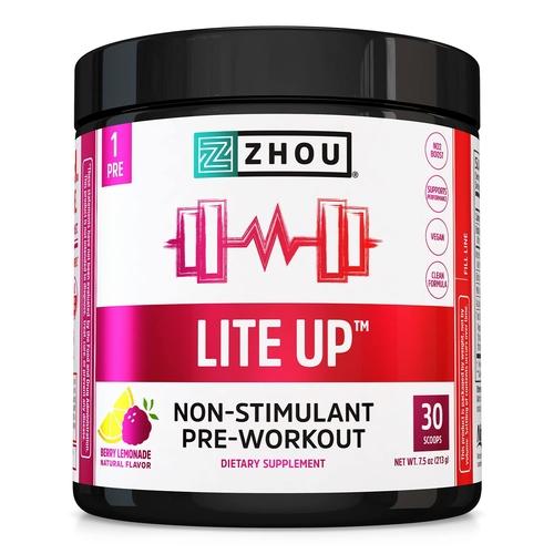 Lite Up Non Stim Preworkout | Berry Lemonade Image 1
