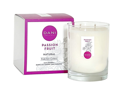 DANI Large Glass Candle Passion Fruit Image 1