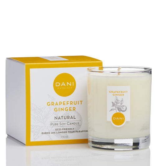DANI Small Glass Candle Grapefruit Ginger Image 1
