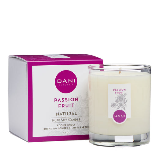 DANI Small Glass Candle Passion Fruit Image 1