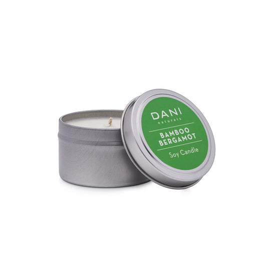DANI 2oz Travel Tin Candle Bamboo Bergamot Image 1