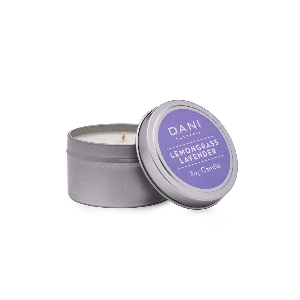 DANI 2oz Travel Tin Candle Lemongrass Lavender Image 1