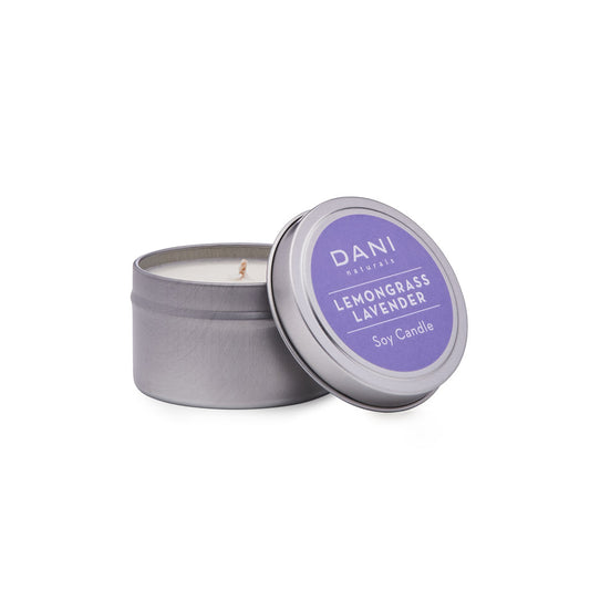 DANI 2oz Travel Tin Candle Lemongrass Lavender Image 1