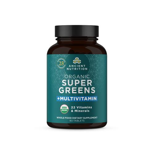 Organic SuperGreens +Multivitamin Tablet Image 1