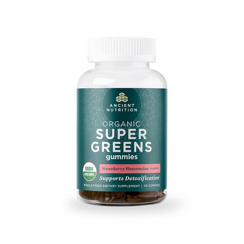 Organic SuperGreens Gummy | Strawberry Watermelon Image 1