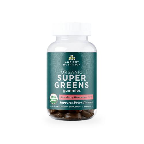 Organic SuperGreens Gummy | Strawberry Watermelon Image 1