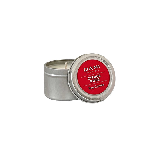 DANI 2oz Travel Tin Candle Citrus Rose Image 1