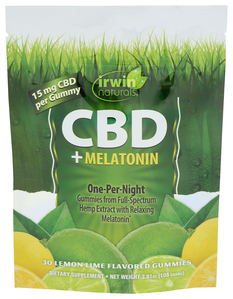 CBD+ Melatonin Lemon Lime Gummy 30ct Image 1