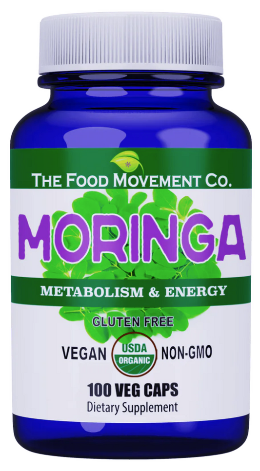 Organic Moringa 100 Vegetarian Capsules Image 1