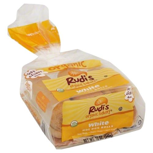 Organic White Hot Dog Buns Image 1