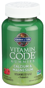 Vitamin Code Calcium And Magnesium Raspberry Gummy Image 1
