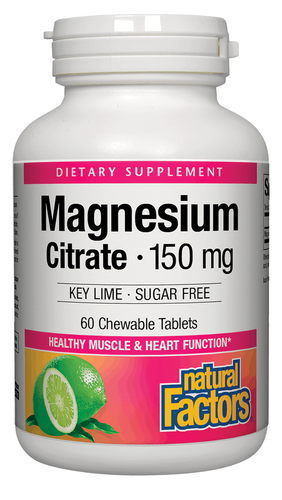 Magnesium Citrate | 150mg | Key Lime Chewables Image 1
