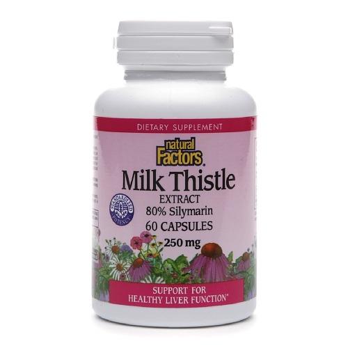 Herbal Factors | Milk Thistle 250mg 80% Silymarin Image 1