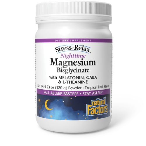 Stress-Relax | Nighttime Magnesium Bisglycinate | Tropical Fruit Flavor Image 1