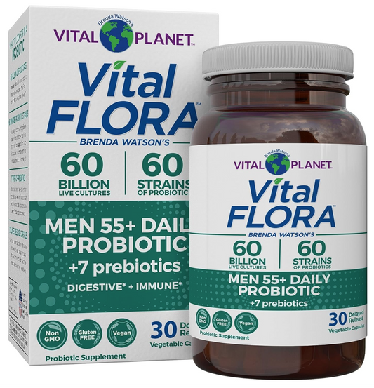 Vital Flora | 60Billion 60 Strains | Men's 55+ Probiotic | Cooler Image 1