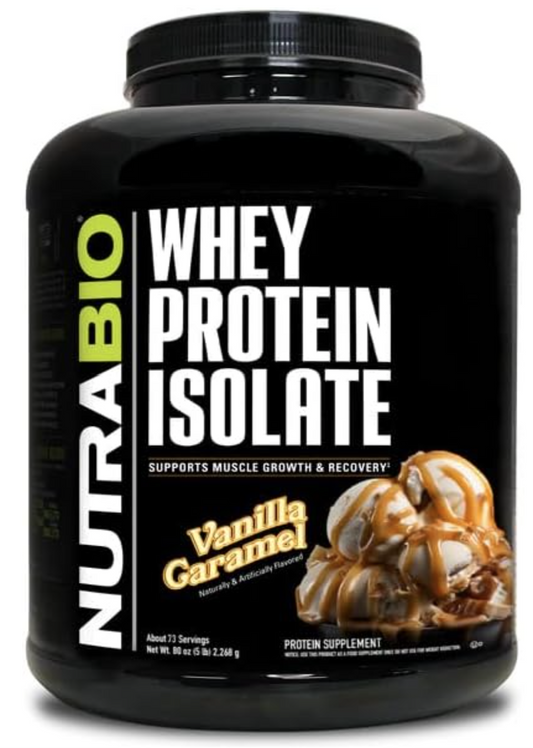 Whey Protein Isolate 5lb Vanilla Caramel Image 1