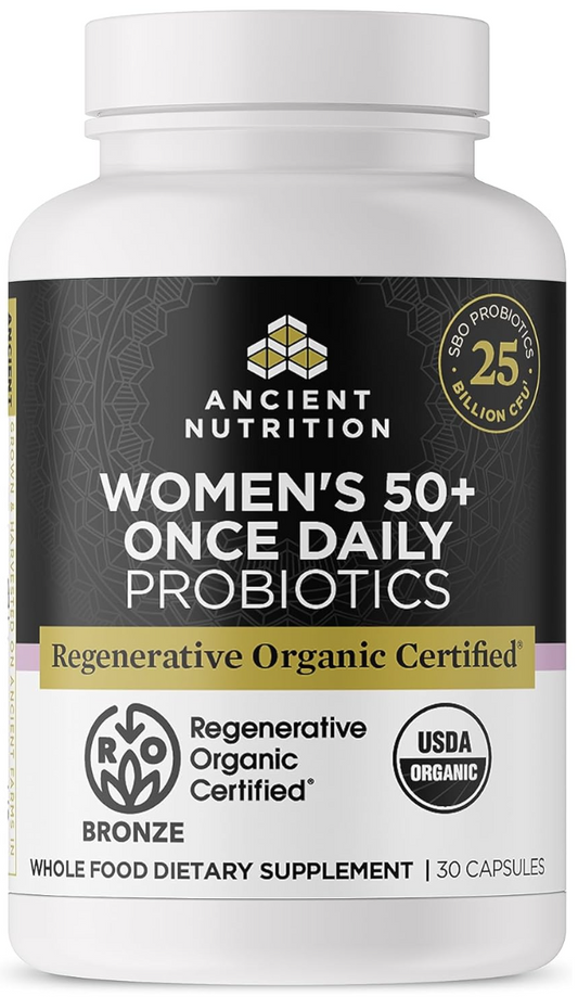 Women's 50+ Probiotics 25 Billion | Once Daily | Regenerative Organic Certified Image 1