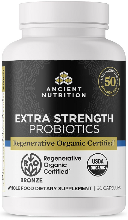Extra Strength Probiotics 50 Billion | Regenerative Organic Certified Image 1