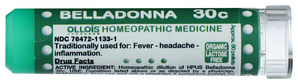 Belladonna 30C Organic & Lactose-Free Pellets Image 1
