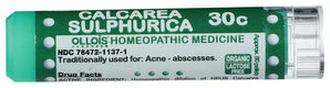 Calcarea Sulphurica 30C Organic & Lactose-Free Pellets Image 1