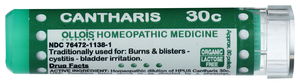 Cantharis 30C Organic & Lactose-Free Pellets Image 1
