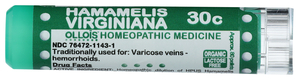 Hamamelis Virginiana 30C Organic & Lactose-Free Pellets Image 1