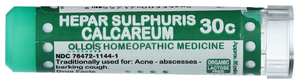 Hepar Sulphuris Calcareum 30c Organic & Lactose-Free Pellets Image 1