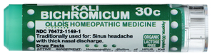 Kali Bichromicum 30C Organic & Lactose-Free Pellets Image 1
