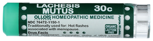 Lachesis Mutus 30C Organic & Lactose-Free Pellets Image 1