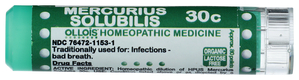 Mercurius Solubilis 30c Organic & Lactose-Free Pellets Image 1