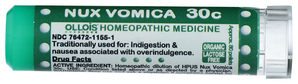 Nux Vomica 30C Organic & Lactose-Free Pellets Image 1
