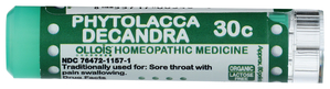 Phytolacca Decandra 30C Organic & Lactose-Free Pellets Image 1