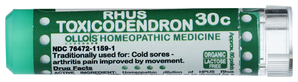 Rhus Toxicodendron 30C Organic & Lactose-Free Pellets Image 1