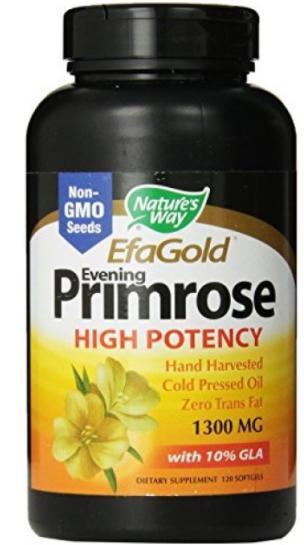 Evening Primrose Cold Pressed Oil 1300 mg, EfaGold Image 1