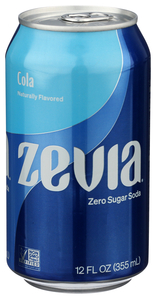 Zevia Soda Zero Cal Cola Can Image 1