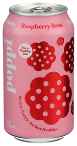 Raspberry Rose Prebiotic Soda Image 1