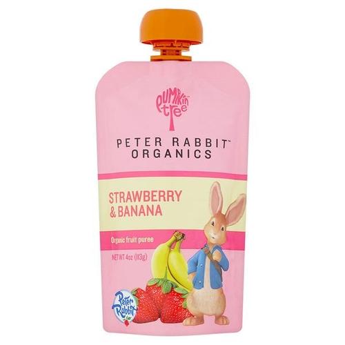Organic Fruit Puree | Baby | Strawberry & Banana Image 1