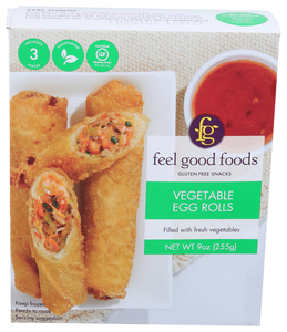 Vegetable Egg Rolls | Gluten Free Snacks | Filled with Fresh Vegetables Image 1