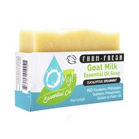 Goat Milk Essential Oil Bar | Eucalyptus Spearmint Image 1