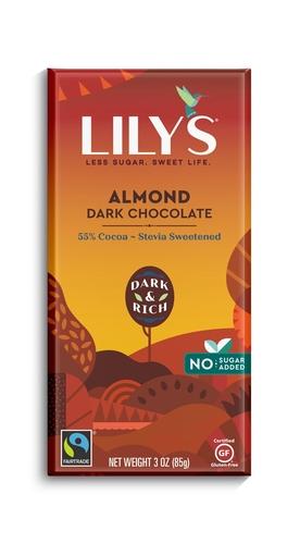 Dark Chocolate Stevia Bar W Almonds Image 1