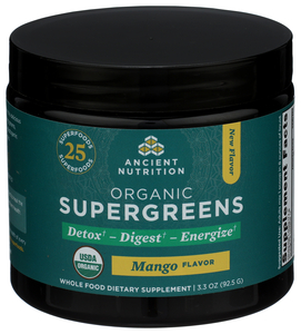 Organic Supergreens - Powder - Mango Image 1