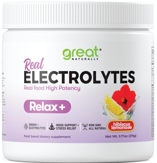 Real Electrolytes Relax+ | Hibiscus Lemonade Image 1