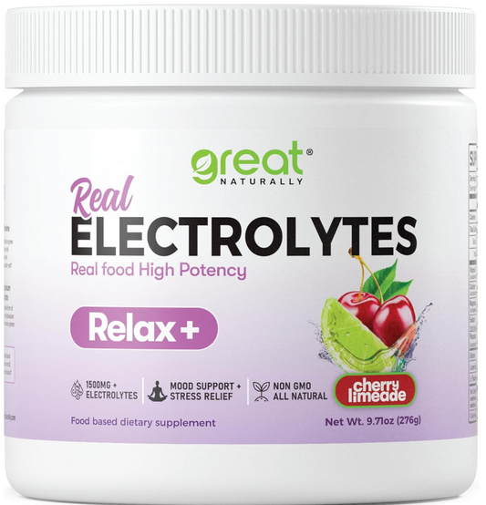 Real Electrolytes Relax+ | Cherry Limeade Image 1
