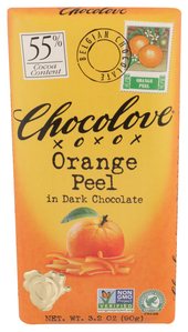 Chocolate Bar Orange Peel in Dark Chocolate Image 1