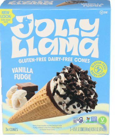 Jolly Llama - Cones - Vanilla Fudge Sundae - 14.25 Fluid Ounce Image 1